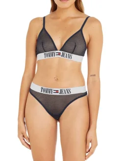 Soutien-Gorge marine rayé sans armatures et sans rembourrage