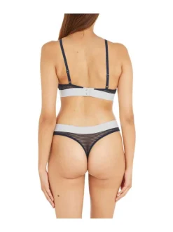 Soutien-Gorge marine rayé sans armatures et sans rembourrage