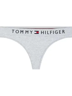 String en coton gris chiné avec ceinture élastiquée