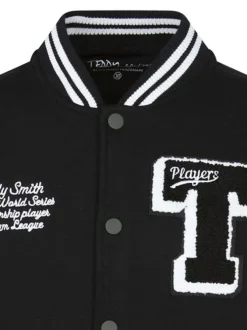 Sweat en coton mélangé noir avec imprimé logo et écritures