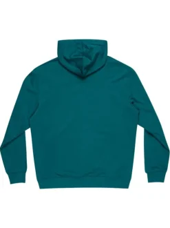 Sweat en coton mélangé noir avec un imprimé un col à capuche et une coupe droite