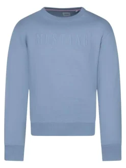 Sweat en coton noir uni avec une coupe droite et un col rond