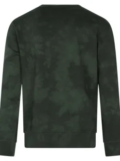 Sweat en coton sapin effet délavé avec une coupe droite et un col rond