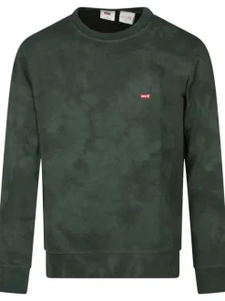 Sweat en coton sapin effet délavé avec une coupe droite et un col rond