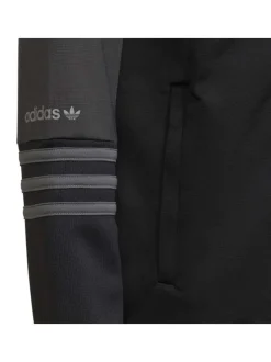 Sweat zippé anthracite fantaisie col montant