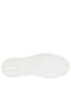 Tennis léopard à talon plat avec des lacets et un zip latéral