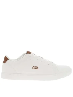 Tennis blanches avec le nom de la marque en petit et à lacets plats