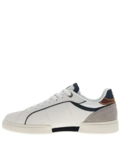 Tennis Clay Class M en cuir blanches à talon plat avec des lacets