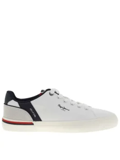 Tennis Kenton State M blanches à talon plat avec des lacets