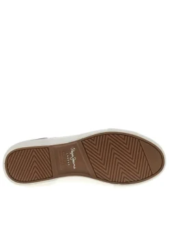 Tennis Kenton State M blanches à talon plat avec des lacets