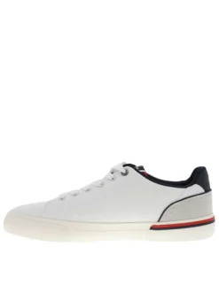 Tennis Kenton State M blanches à talon plat avec des lacets