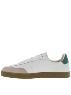 Tennis Lumbo en cuir blanches avec un patch de la marque sur la languette
