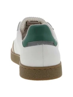 Tennis Lumbo en cuir blanches avec un patch de la marque sur la languette