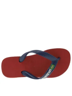 Tongs mixte enfant BRASIL LOGO rouge