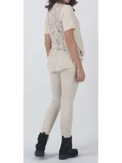 Top femme blanc