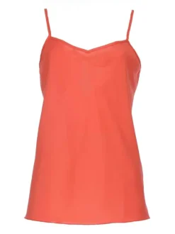 Top uni pour femme corail coupe évasée SANOA