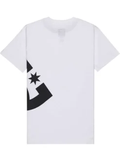 T-shirt en coton blanc uni avec des manches courtes et un col rond