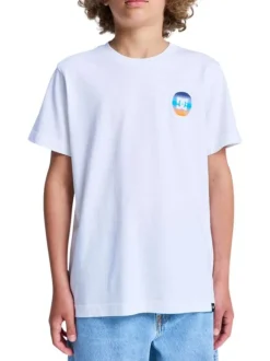 T-shirt en coton blanc uni avec une coupe droite et des manches courtes