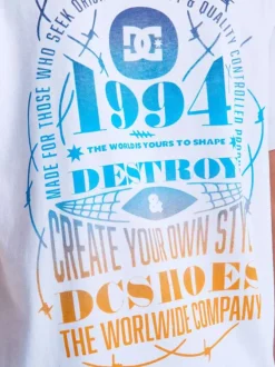 T-shirt en coton blanc uni avec une coupe droite et des manches courtes
