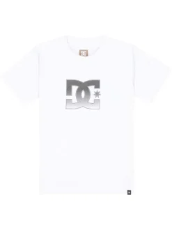 T-shirt en coton blanc uni avec un col rond et des manches courtes