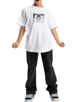 T-shirt en coton blanc uni avec un col rond et des manches courtes
