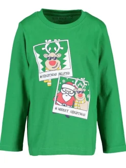 T-shirt manches longues garçon vert