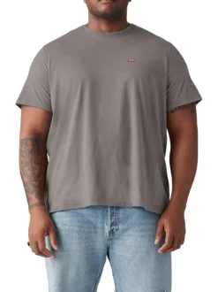 T-shirt Big Original Hm Tee en coton anthracite uni avec un col rond