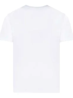 T-shirt blanc LUKE en coton biologique à col rond