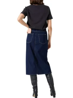 T-shirt en coton anthracite avec un imprimé fantaisie et un col rond