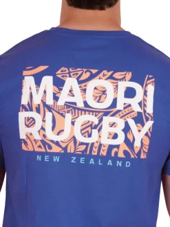 T-shirt en coton biologique bleu uni pourvu d'une coupe droite
