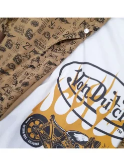 T-shirt en coton blanc uni avec un col rond et une coupe regular fit
