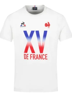 T-shirt en coton blanc uni avec une coupe droite et un col rond
