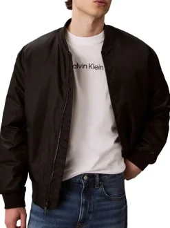 T-shirt en coton blanc uni coupe ajustée col rond avec un logo blanc