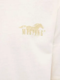 T-shirt en coton blanc uni pourvu de manches courtes et d'une coupe droite