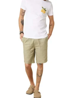 T-shirt en coton blanc uni pourvu d'une coupe droite et de manches courtes