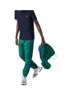 T-shirt en coton marine uni avec une coupe droite et un col rond