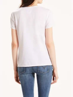 T-shirt femme droit uni blanc