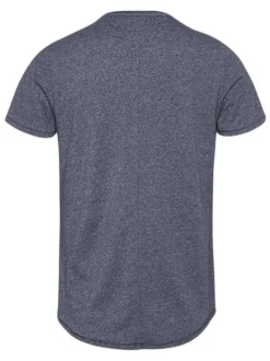 T-shirt homme gris uni en coton bio avec une coupe droite et des manches courtes