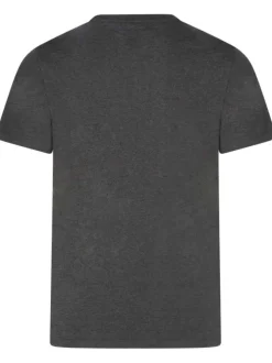 T-shirt Levi's® en coton anthracite chiné avec une coupe droite et un col rond