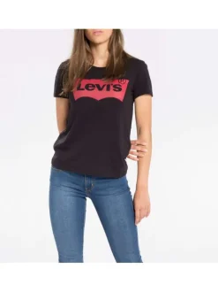 T-shirt manches courtes femme noir