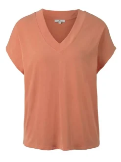 T-shirt manches courtes femme orange