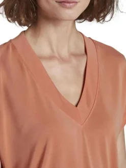 T-shirt manches courtes femme orange