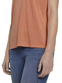 T-shirt manches courtes femme orange