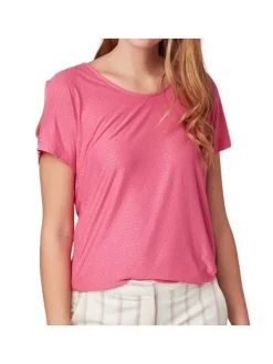 T-shirt manches courtes femme rose