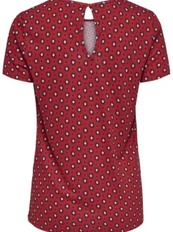 T-shirt manches courtes femme rouge