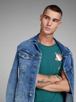 T-shirt manches courtes homme bleu
