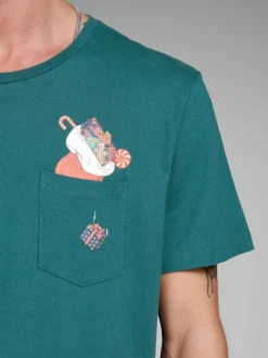T-shirt manches courtes homme bleu