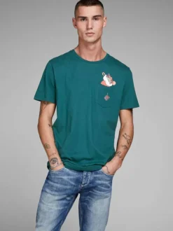 T-shirt manches courtes homme bleu