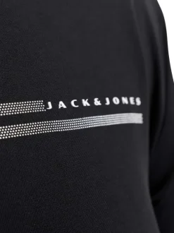 T-shirt manches courtes noir uni avec une coupe droite et un col rond