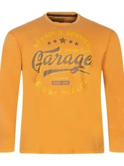 T-shirt manches longues homme jaune